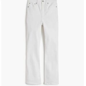J. Crew Factory bx544  Flare crop high-rise white jean signature stretch NWT 29T